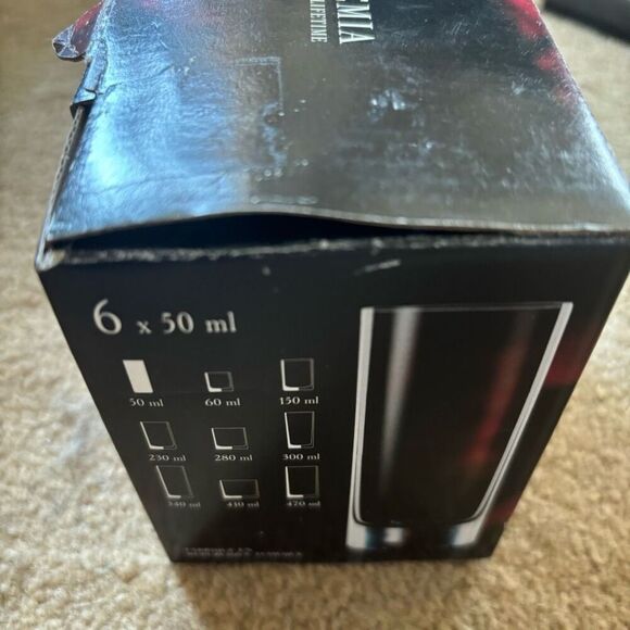 Barline Bohemia Crystal Box Of 6 50 ML Vodka Shot Glasses - Picture 5 of 6